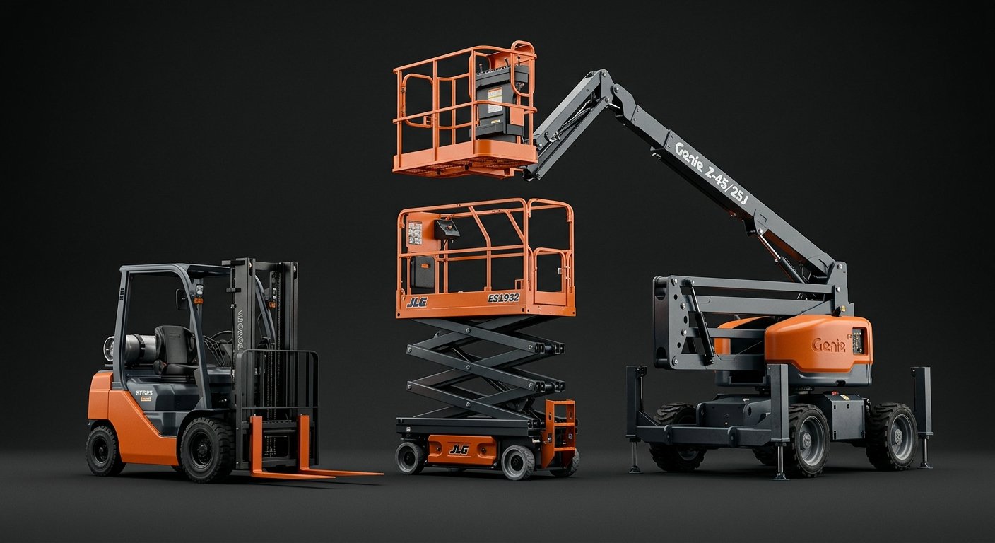 Kourage - Scissorlift, Boom Lift e Empilhadeira